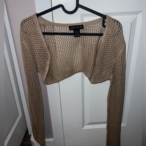 crochet beige bolero - Picture 2 of 2